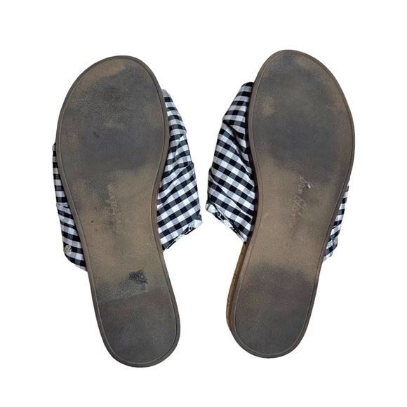 Sam Edelman Black & White Gingham Print Heidi Sandal US 8.5 - Picture 3 of 8